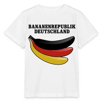 Bananenrepublik Deutschland Satire - Stanley/Stella Kinder T-Shirt MINI CREATOR  - Weiß - Vorne - Maike (125cm)