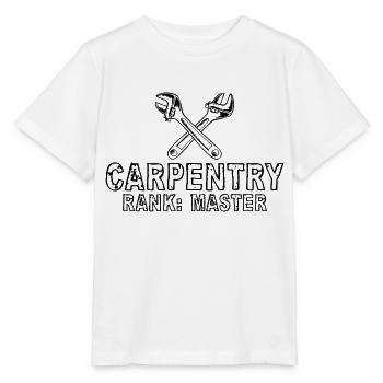 Rang de charpenterie Maître 4 - T-shirt bio MINI CREATOR Stanley/Stella Enfant - blanc - Devant - Maike (125cm)