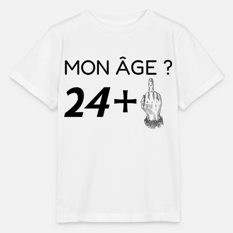 mon âge 25 - T-shirt bio MINI CREATOR Stanley/Stella Enfant - blanc