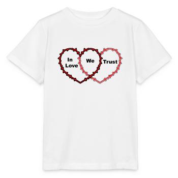 In der Liebe, der wir vertrauen - Stanley/Stella Kinder T-Shirt MINI CREATOR  - Weiß - Vorne - Maike (125cm)