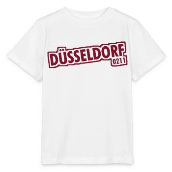 Düsseldorf - 0211 - Vorwahl - NRW - Ruhrpott - Stanley/Stella Kinder T-Shirt MINI CREATOR  - Weiß - Vorne - Maike (125cm)