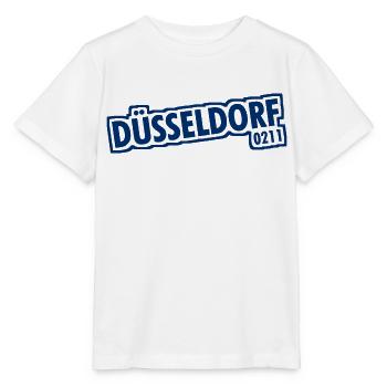Düsseldorf - 0211 - Vorwahl - NRW - Ruhrpott - Stanley/Stella Kinder T-Shirt MINI CREATOR  - Weiß - Vorne - Maike (125cm)