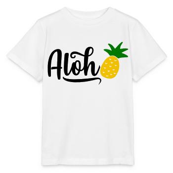 Aloha Ananas - T-shirt bio MINI CREATOR Stanley/Stella Enfant - blanc - Devant - Maike (125cm)