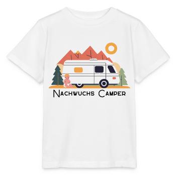 Nachwuchs Camper Eins - Stanley/Stella Kinder T-Shirt MINI CREATOR  - Weiß - Vorne - Maike (125cm)