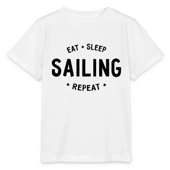 Manger dormir Naviguer Répéter - T-shirt bio MINI CREATOR Stanley/Stella Enfant - blanc - Devant - Maike (125cm)