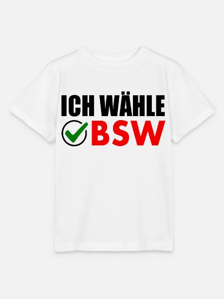 ich wähle bsw - Stanley/Stella Kinder T-Shirt MINI CREATOR - Weiß