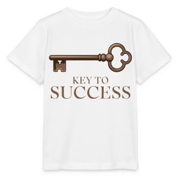 LA CLÉ DU SUCCÈS - T-shirt bio MINI CREATOR Stanley/Stella Enfant - blanc - Devant - Maike (125cm)