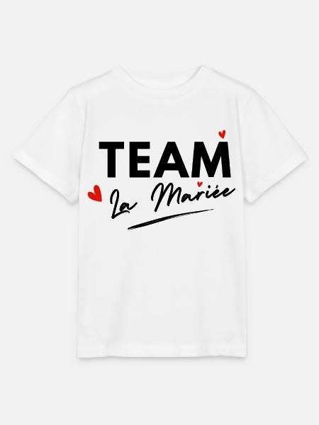 Bride Hearts Team - Brautgeschenk - Stanley/Stella Kinder T-Shirt MINI CREATOR  - Weiß
