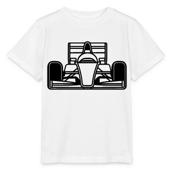 Rennwagen - Stanley/Stella Kinder T-Shirt MINI CREATOR  - Weiß - Vorne - Maike (125cm)