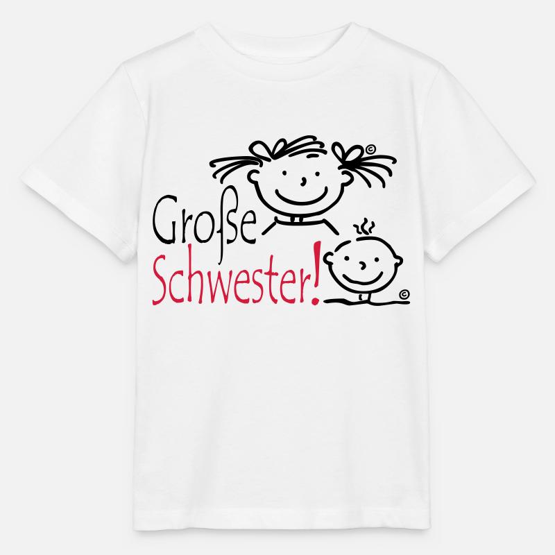 Grosse Schwester - Stanley/Stella Kinder T-Shirt MINI CREATOR  - Weiß