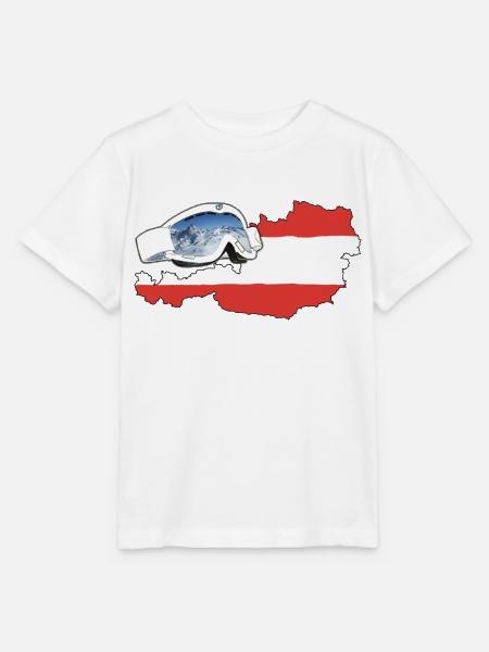 Österreich Goggles - Stanley/Stella Kinder T-Shirt MINI CREATOR - Weiß