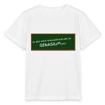GENASIUM - Gymnasium falsch geschrieben ABIfeier - Stanley/Stella Kinder T-Shirt MINI CREATOR  - Weiß - Vorne - Maike (125cm)