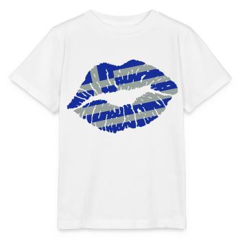 Kissing mouth (Grèce) - T-shirt bio MINI CREATOR Stanley/Stella Enfant - blanc - Devant - Maike (125cm)