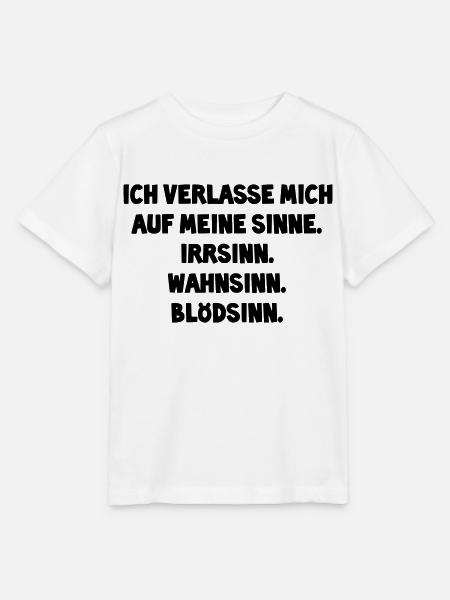 ich verlasse mich auf meine sinne - Stanley/Stella Kinder T-Shirt MINI CREATOR - Weiß