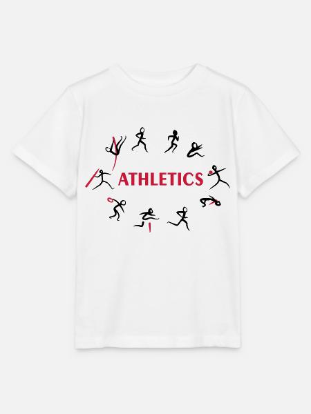 Zehnkampf, Leichtathletik - Stanley/Stella Kinder T-Shirt MINI CREATOR - Weiß