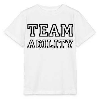 Agilité d'équipe - T-shirt bio MINI CREATOR Stanley/Stella Enfant - blanc - Devant - Maike (125cm)