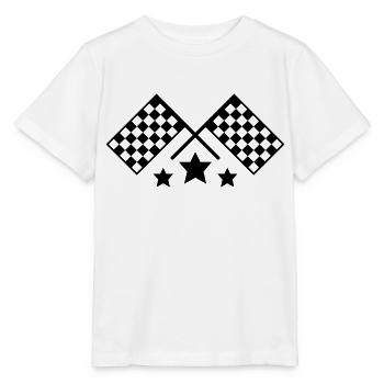 race flags - Stanley/Stella MINI CREATOR Kids’ T-Shirt - white - Front - Maike (125cm)