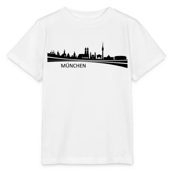 Skyline - München - Stanley/Stella Kinder T-Shirt MINI CREATOR  - Weiß - Vorne - Maike (125cm)