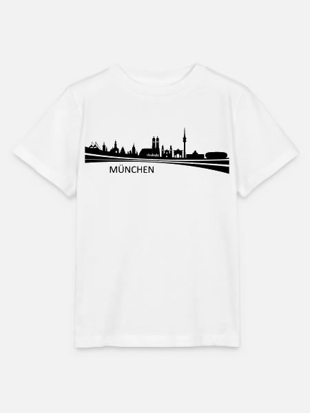 Skyline - München - Stanley/Stella Kinder T-Shirt MINI CREATOR - Weiß