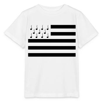 Drapeau Bretagne musique - T-shirt bio MINI CREATOR Stanley/Stella Enfant - blanc - Devant - Maike (125cm)