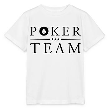 poker team pik - Stanley/Stella Kinder T-Shirt MINI CREATOR  - Weiß - Vorne - Maike (125cm)
