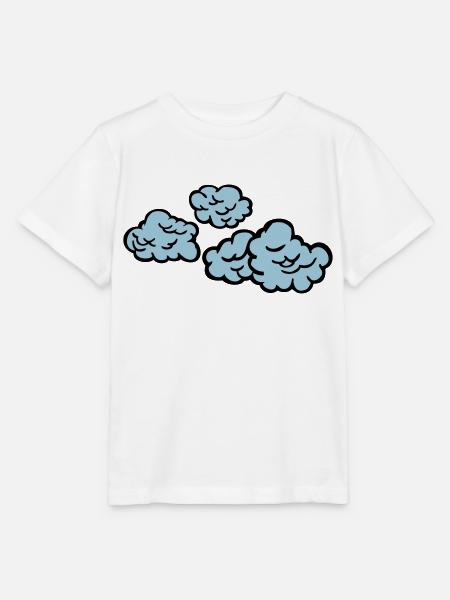 Wolken - Stanley/Stella Kinder T-Shirt MINI CREATOR - Weiß
