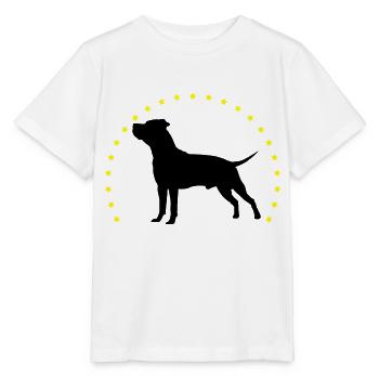 American Staffordshire Terrier individuell - Stanley/Stella Kinder T-Shirt MINI CREATOR  - Weiß - Vorne - Maike (125cm)