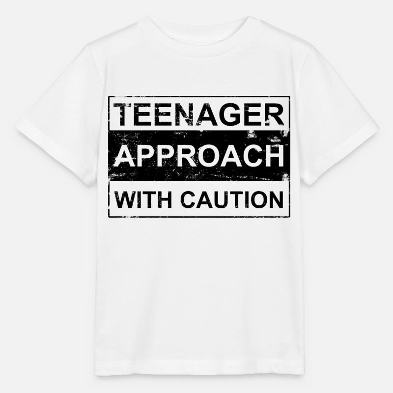 Approche adolescente avec prudence blanc Danger! Adolescent - T-shirt bio MINI CREATOR Stanley/Stella Enfant - blanc