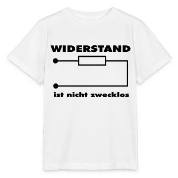 Widerstand ist nicht zwecklos - Stanley/Stella Kinder T-Shirt MINI CREATOR  - Weiß - Vorne - Maike (125cm)