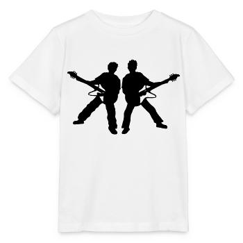 Guitariste de concert - T-shirt bio MINI CREATOR Stanley/Stella Enfant - blanc - Devant - Maike (125cm)