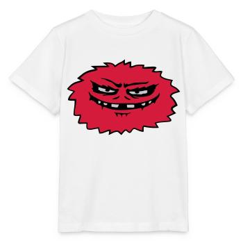 Haariges böses Monster Comic - Stanley/Stella Kinder T-Shirt MINI CREATOR  - Weiß - Vorne - Maike (125cm)