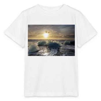 Isländischer Strand - Stanley/Stella Kinder T-Shirt MINI CREATOR  - Weiß - Vorne - Maike (125cm)