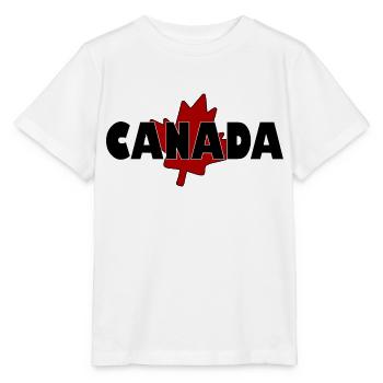 Canada feuille d'erable - T-shirt bio MINI CREATOR Stanley/Stella Enfant - blanc - Devant - Maike (125cm)