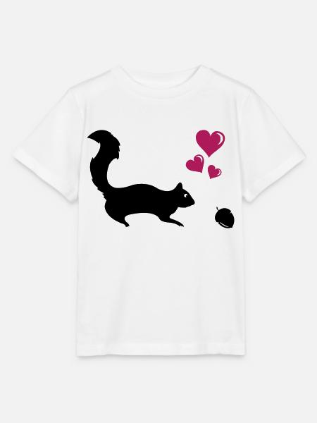 Eichhörnchen Love - Stanley/Stella Kinder T-Shirt MINI CREATOR - Weiß
