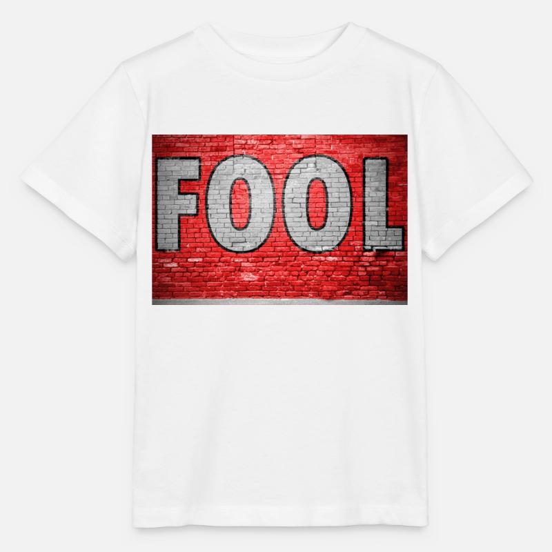 Graffiti imbécile - T-shirt bio MINI CREATOR Stanley/Stella Enfant - blanc