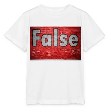 Faux graffiti de mur de briques - T-shirt bio MINI CREATOR Stanley/Stella Enfant - blanc - Devant - Maike (125cm)