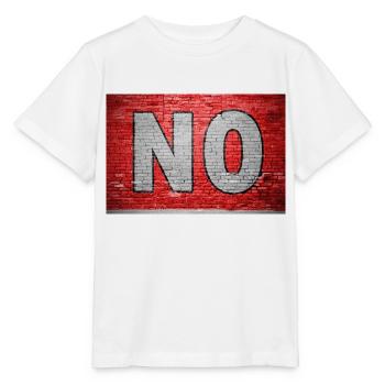 Pas de graffiti sur un mur de briques - T-shirt bio MINI CREATOR Stanley/Stella Enfant - blanc - Devant - Maike (125cm)