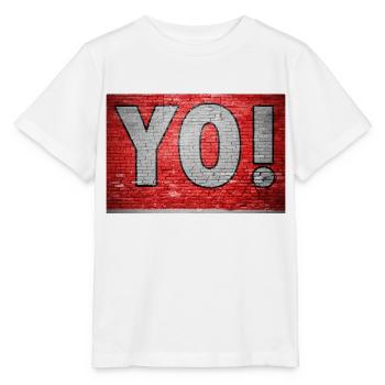 Salut! Graffiti de mur de briques - T-shirt bio MINI CREATOR Stanley/Stella Enfant - blanc - Devant - Maike (125cm)