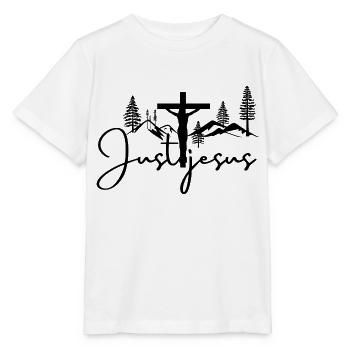 Juste Jésus - T-shirt bio MINI CREATOR Stanley/Stella Enfant - blanc - Devant - Maike (125cm)
