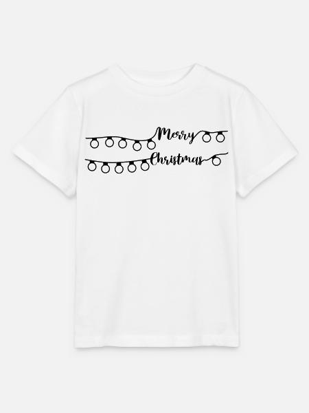 Merry Christmas Lichterkette - Stanley/Stella Kinder T-Shirt MINI CREATOR  - Weiß