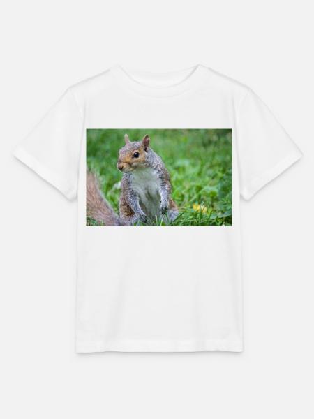 Grauhörnchen Sciurus carolinensis - Stanley/Stella Kinder T-Shirt MINI CREATOR - Weiß
