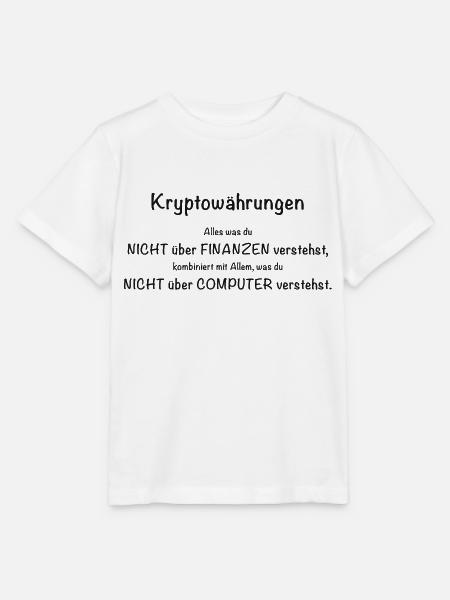 Kryptowährungen - Stanley/Stella Kinder T-Shirt MINI CREATOR  - Weiß