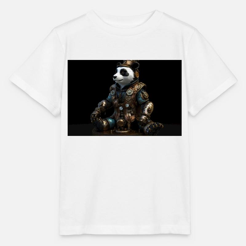 Panda - T-shirt bio MINI CREATOR Stanley/Stella Enfant - blanc