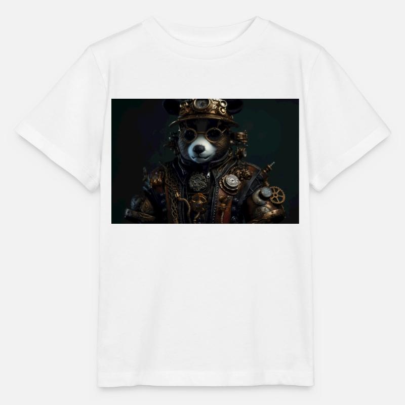 Panda 4 - T-shirt bio MINI CREATOR Stanley/Stella Enfant - blanc