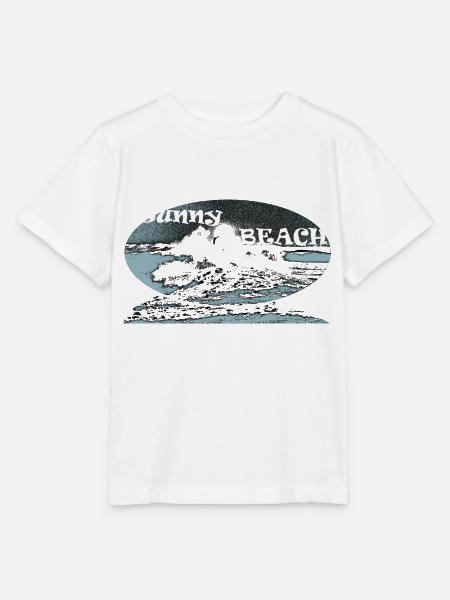 Sunny Beach - Stanley/Stella Kinder T-Shirt MINI CREATOR - Weiß