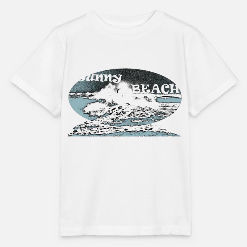 Sunny Beach - Stanley/Stella Kinder T-Shirt MINI CREATOR  - Weiß