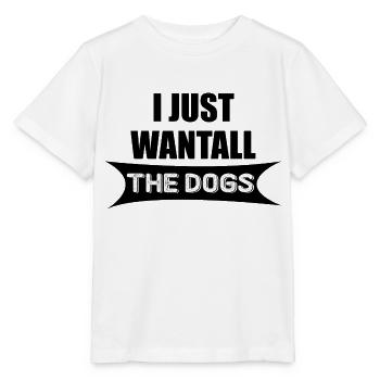 Dog Hund - Stanley/Stella Kinder T-Shirt MINI CREATOR  - Weiß - Vorne - Maike (125cm)