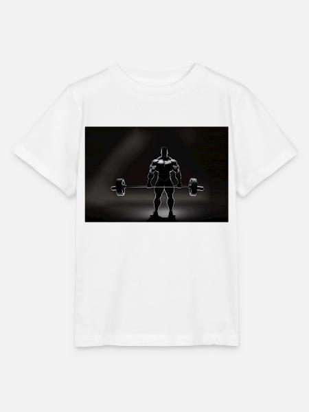 Weight training barbell - Stanley/Stella Kinder T-Shirt MINI CREATOR - Weiß