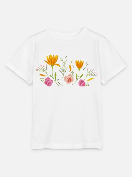 Blühende Blumen - Stanley/Stella Kinder T-Shirt MINI CREATOR - Weiß