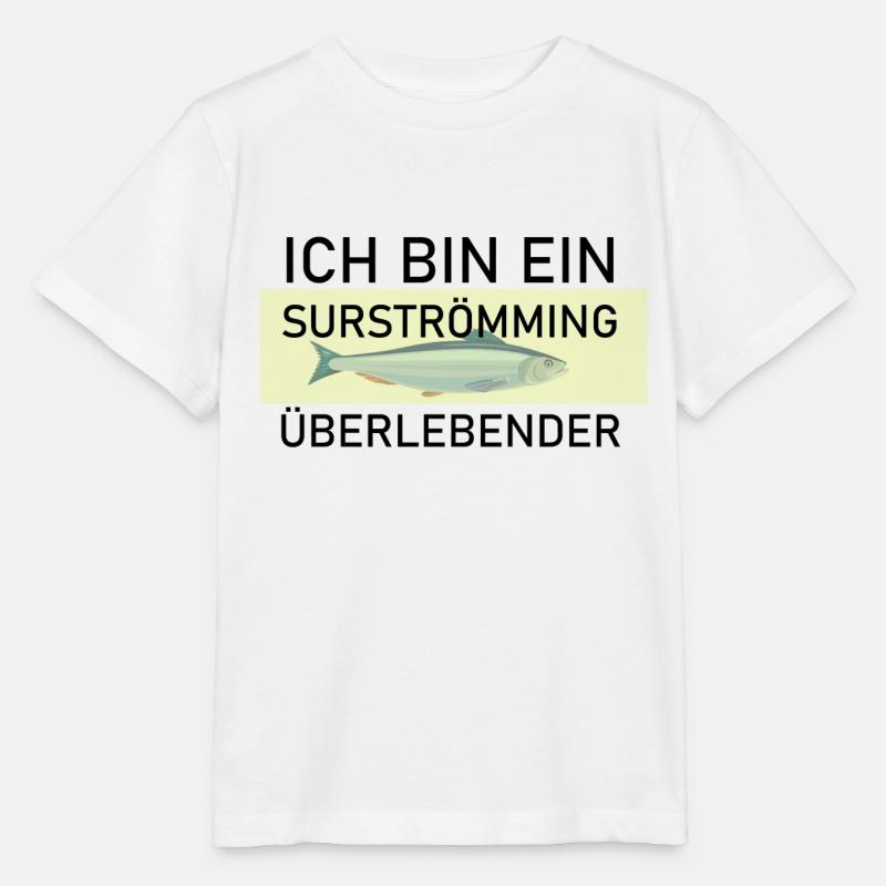 Surströmming Challenge Stinkefisch Kotzfisch - Stanley/Stella Kinder T-Shirt MINI CREATOR  - Weiß